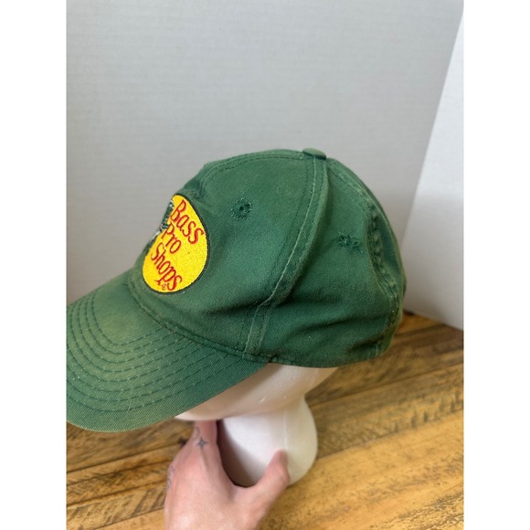 Bass Pro Shops Forest Green Snapback Trucker Hat Gone Fishing Logo Cap - Picture 2 of 10